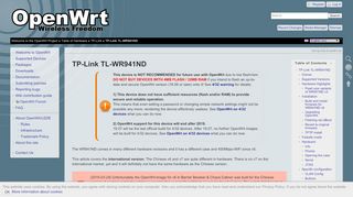 
                            9. OpenWrt Project: TP-Link TL-WR941ND