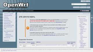 
                            4. OpenWrt Project: ZTE ZXV10 H201L