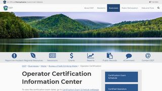 
                            3. Operator Certification - PA DEP - PA.gov