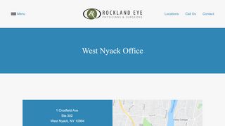 
                            2. Ophthalmologist - West Nyack, NY - Rockland Eye Physicians ...