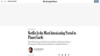 
                            5. Opinion | Netflix Is the Most Intoxicating Portal to Planet Earth - The ...