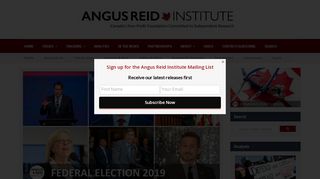 
                            9. Opinion Polls | Angus Reid Institute