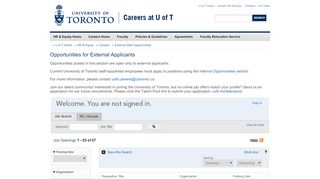 
                            5. Opportunities for External Applicants - Job Search