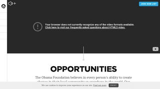
                            5. Opportunities - Obama Foundation