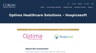 
                            6. Optima Healthcare Solutions - Hospicesoft | …