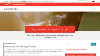 
                            3. Optimiza tu tiempo con pagos en línea - Claro