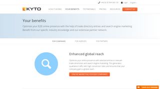
                            7. Optimize your B2B online presence with Kyto | Your benefits