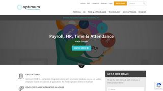 
                            6. Optimum HRIS - Payroll, HR, Time & Attendance Software