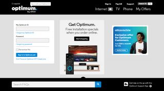 
                            1. Optimum | TV, Phone and Internet Support Home