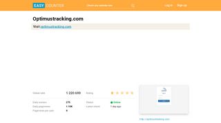 
                            7. Optimustracking.com: Log In - Easy Counter