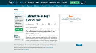 
                            5. OptionsXpress buys XpressTrade - Finextra Research