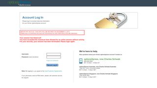 
                            2. optionsXpress, now Charles Schwab - Login to your ...