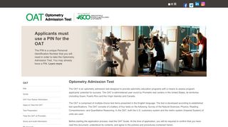 
                            1. Optometry Admission Test - American Dental Association