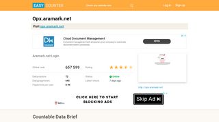 
                            7. Opx.aramark.net: Aramark.net Login - Easy Counter