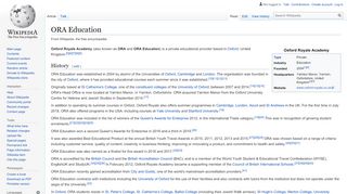 
                            6. ORA Education - Wikipedia