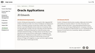 
                            5. Oracle Applications - JD Edwards