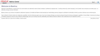
                            4. Oracle Beehive Central Home Page