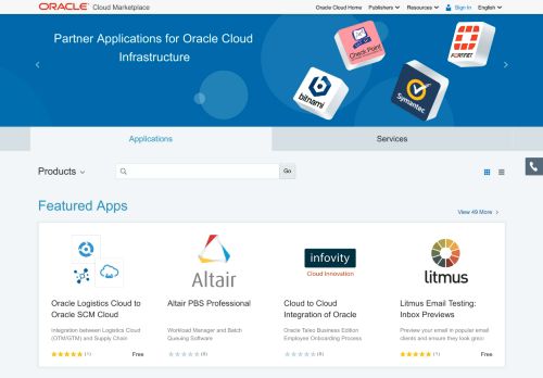 
                            8. Oracle Cloud Marketplace - Home