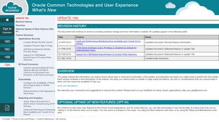 
                            8. Oracle Common Technologies and User Experience 19A What's New