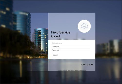 
                            1. Oracle Field Service Cloud - login.toadirect.com