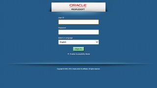 
                            4. Oracle PeopleSoft Sign-in