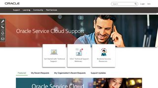 
                            1. Oracle Service Cloud Support