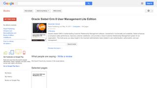 
                            7. Oracle Siebel Crm 8 User Management Lite Edition