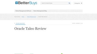 
                            8. Oracle Taleo Review – 2019 Pricing, Features, Shortcomings