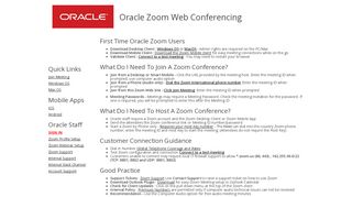 
                            5. Oracle - Zoom Web Conferencing