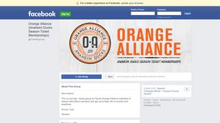 
                            5. Orange Alliance (Anaheim Ducks Season Ticket …