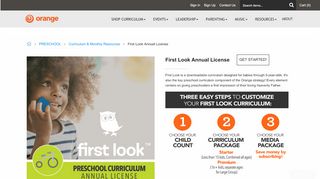 
                            3. Orange > Curriculum & Monthly Resources > First Look ...