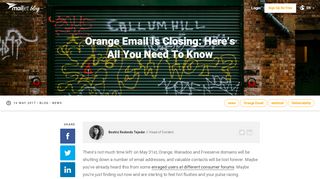 
                            4. Orange Email Is Closing: Here's All You Need To Know ...