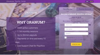 
                            2. Oranum.com - Psychic Center