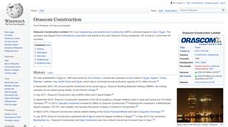 
                            7. Orascom Construction - Wikipedia