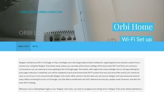 
                            3. Orbi Login | orbilogin.com | Netgear Orbi Wi-Fi Login