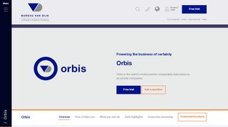 
                            3. Orbis - comparable company data | Bureau van Dijk