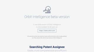 
                            7. Orbit Intelligence | Beta version - Questel