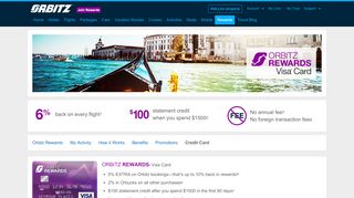 
                            6. Orbitz Rewards - Visacard