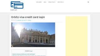 
                            5. Orbitz visa credit card login - Credit card