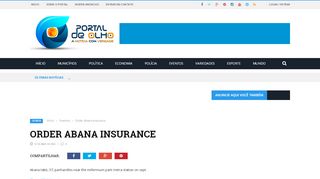 
                            8. Order abana insurance - Portal de Olho