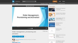 
                            8. Order management, provisioning and activation - SlideShare