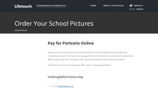 
                            9. Order Your School Pictures - Lifetouch