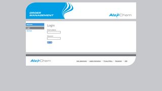 
                            4. OrdermanagementPortal - Login - AlzChem