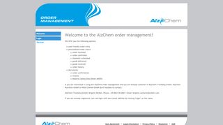 
                            2. OrdermanagementPortal - Welcome to the AlzChem order ...