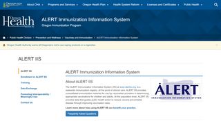 
                            1. Oregon Health Authority : ALERT IIS : ALERT Immunization ...