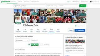 
                            7. O'Reilly Auto Parts Employee Benefits and Perks | Glassdoor