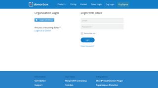 
                            1. Org Login - Free Donate Button - Donorbox Nonprofit Fundraising ...