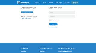
                            4. Org Login - Free Donate Button - Donorbox Nonprofit ...
