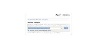 
                            4. Organisation Selection - FHNW Dokumentationsplattform