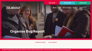 
                            3. Organise Bug Report - The Labour Party